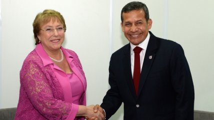  Bachelet se reunió con Humala  