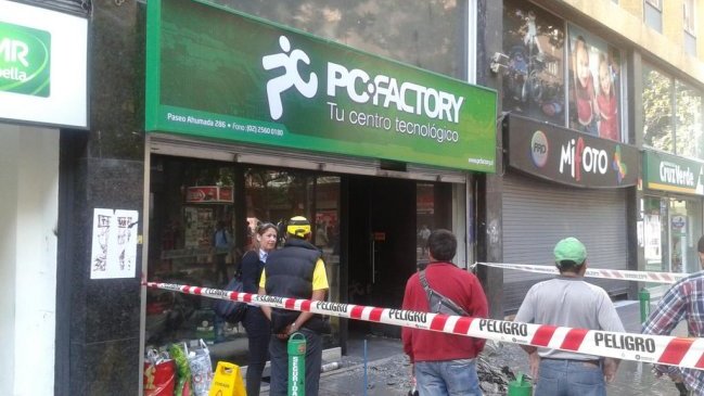 Incendio en PC Factory dejó más de 100 millones de pesos en pérdidas
