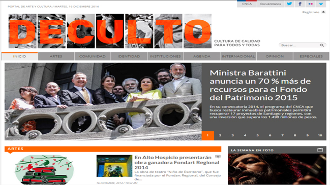 Portaldeculto el nuevo sitio web de noticias culturales