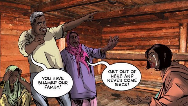 Mediante un cómic buscan combatir las violaciones en India