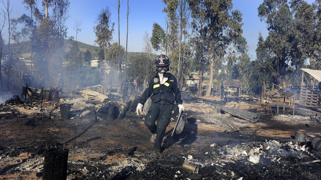 Incendios afectan a la Región de Valparaíso
