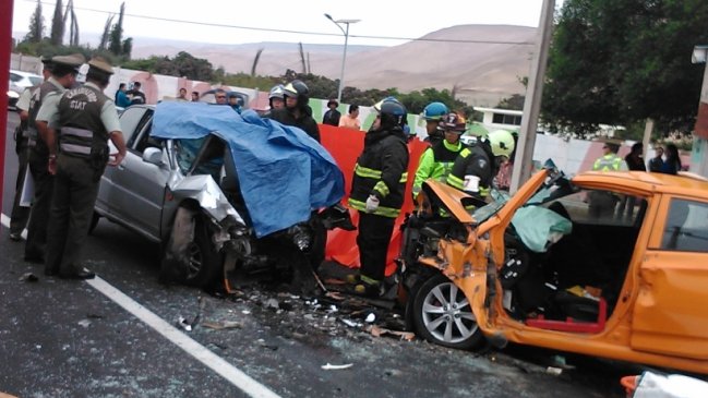 Accidente en cercanías de Arica dejó dos muertos