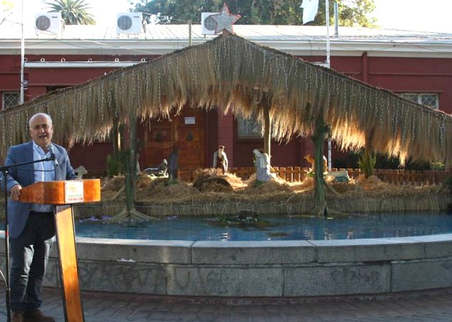 Incendio destruyó tradicional pesebre de la Municipalidad de Quilpué