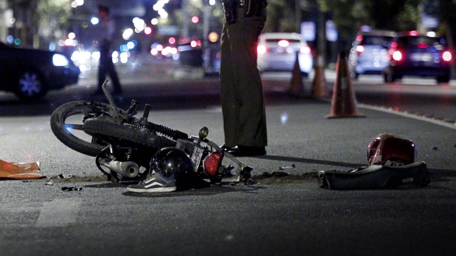 Motociclista murió en un accidente de tránsito en Ñuñoa