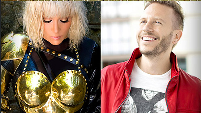 Yuri y Noel Schajris juntos en concierto