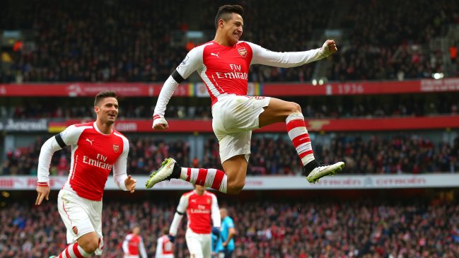 Alexis Sánchez estuvo inspirado en la victoria de Arsenal sobre Stoke City en la Premier League