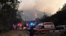 Paine se mantiene bajo alerta roja por incendio forestal