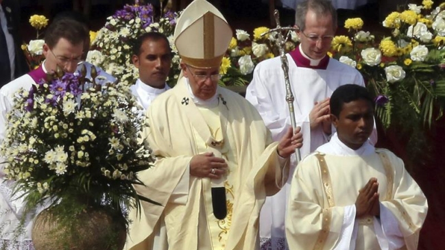 Papa Francisco canonizó al primer santo de Sri Lanka