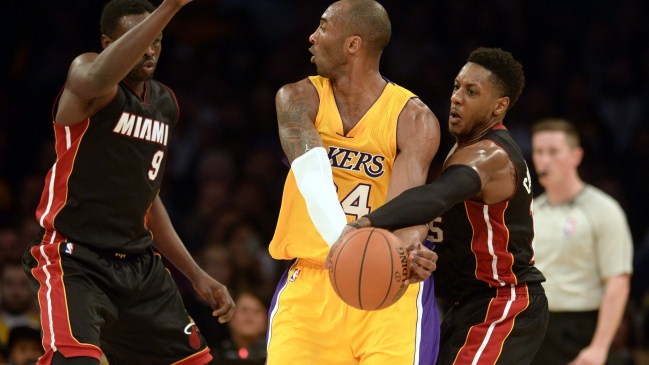Miami Heat venció sin Wade a Los Angeles Lakers de Bryant