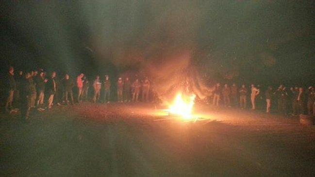 Trabajadores del cobre bloquearon caminos en huelga legal