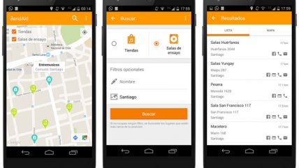 BandAid, la aplicación para encontrar salas de ensayo y tiendas de música