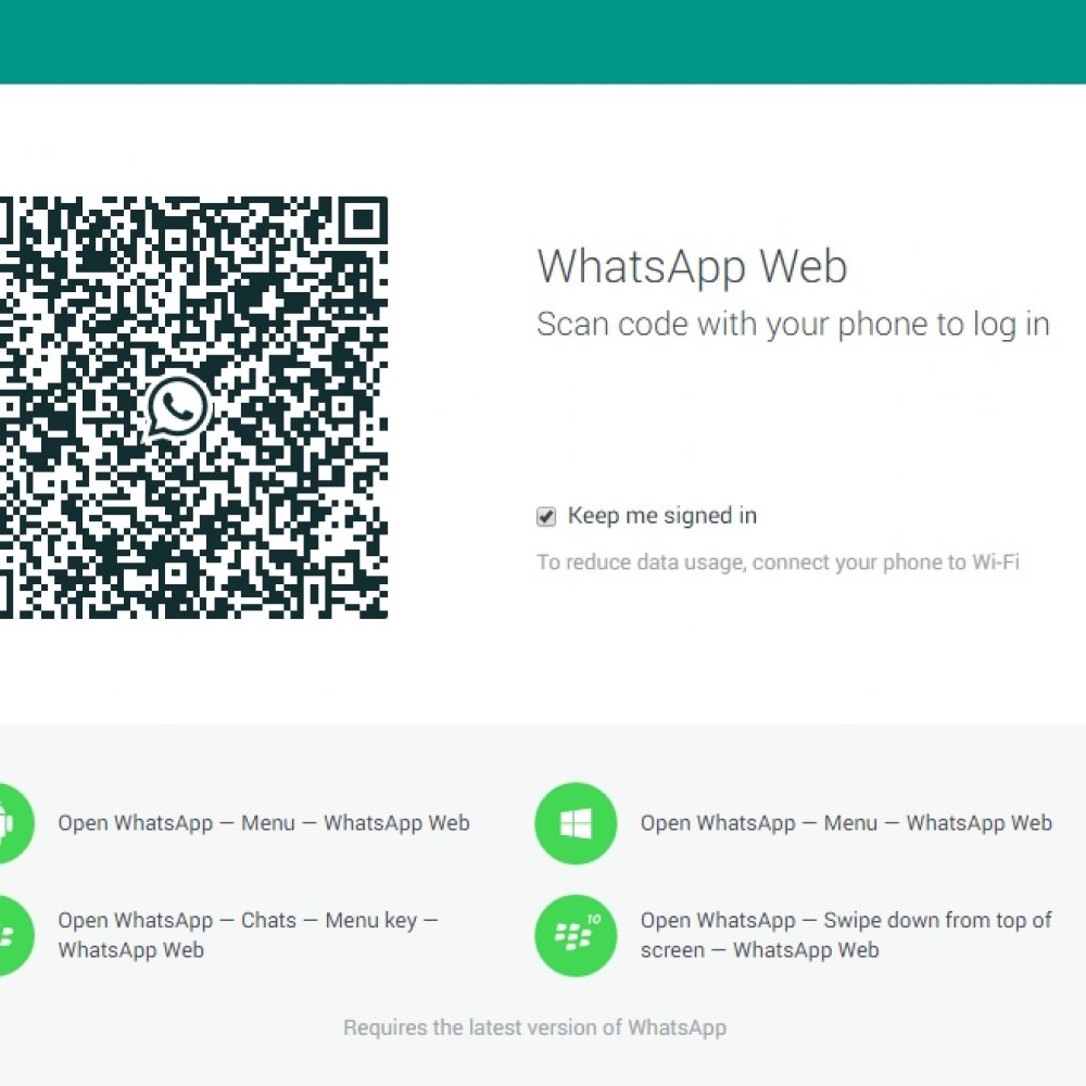 WhatsApp lanzó su versión web