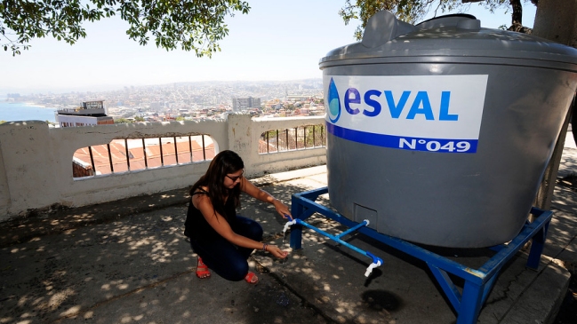 Esval restableció suministro de agua en Valparaíso