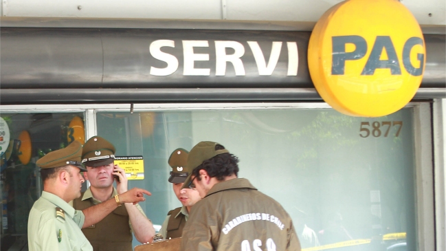 Robo se registró en sucursal de Servipag en la comuna de Puente Alto