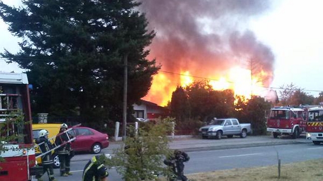Explosión destruyó empresa acuícola en Puerto Montt