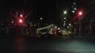 Trabajadores de la Línea 3 de Metro protestaron en distintos sectores de Santiago