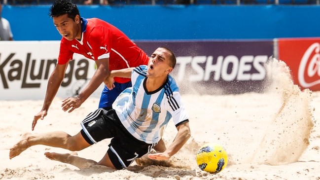 Chile perdió ante Argentina y remató cuarto en la Copa Sudamericana de fútbol playa
