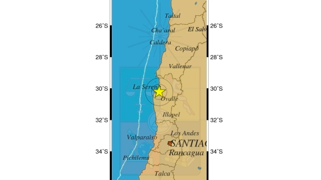 Temblor de menor intensidad se percibió en la región de Coquimbo