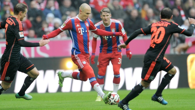 Bayern Munich humilló a Hamburgo que tuvo a Marcelo Díaz como titular