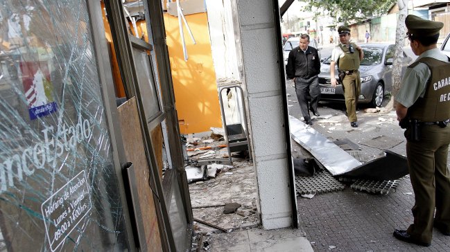 Robaron cajero automático a pasos de La Moneda