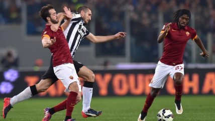 Arturo Vidal jugó en empate de Juventus ante AS Roma