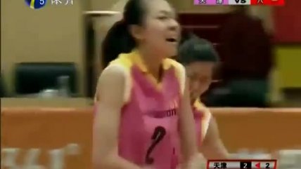   El espectacular punto que se vio en el voleibol chino 