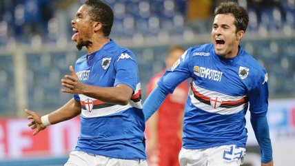 Samuel Eto'o marcó un golazo en el triunfo de Sampdoria sobre Cagliari