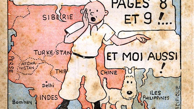 Original de una portada de Tintín de 1938 se subastó en 588 mil dólares