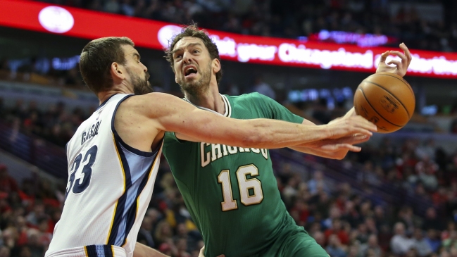 Marc ganó a Pau el duelo de los Gasol y los Grizzlies dejaron en crisis a los Bulls