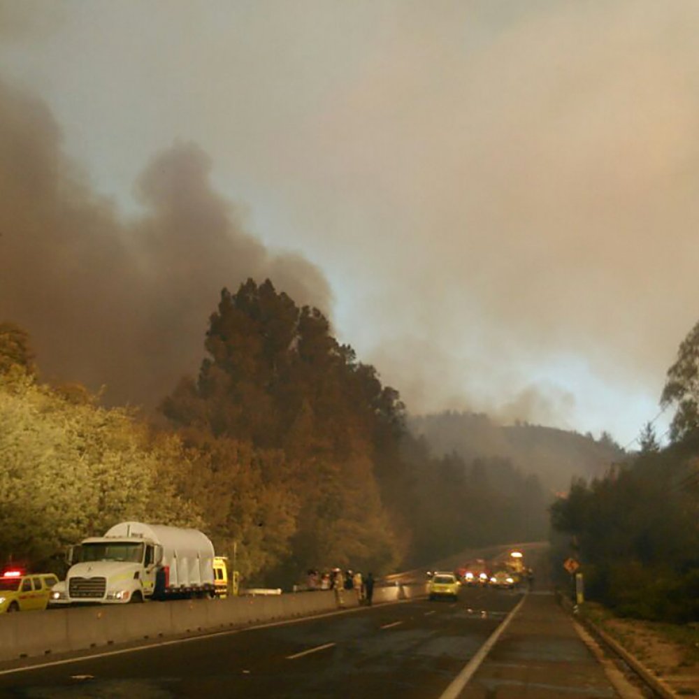 Las zonas que deben evacuar en Valparaíso y Viña del Mar por el incendio forestal
