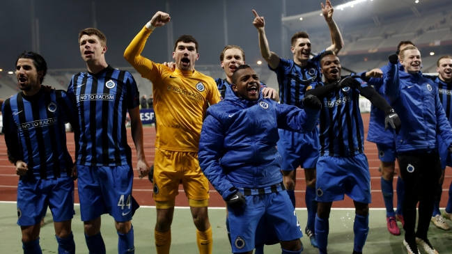 Francisco Silva celebró clasificación de Club Brujas a cuartos de la Europa League