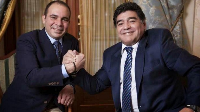 Maradona apuesta por el príncipe de Jordania: 