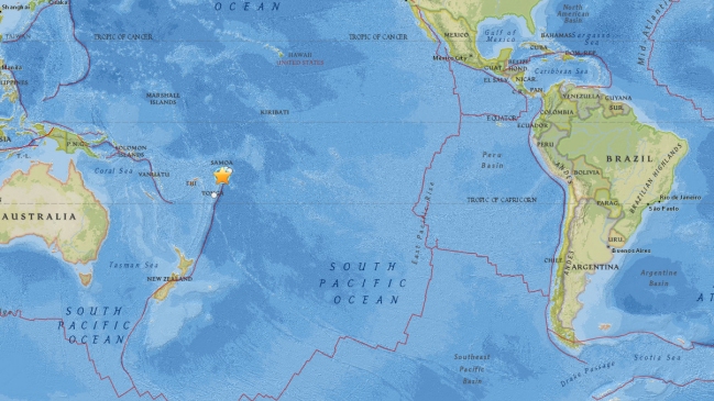 SHOA descartó tsunami luego de nuevo sismo en Oceanía