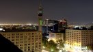 Así lució la torre Entel en La Hora del Planeta