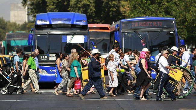 Evasión en el Transantiago promedió 24,2 por ciento durante 2014