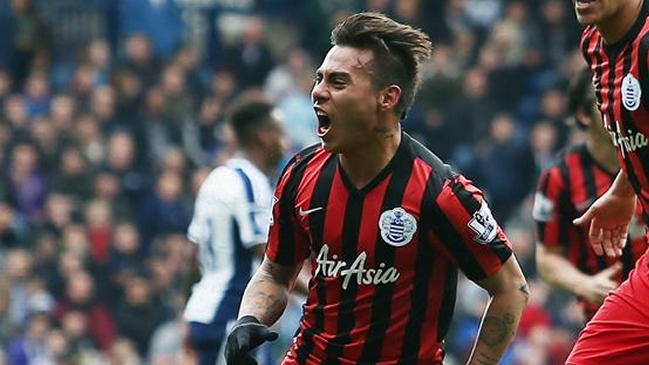 Eduardo Vargas volvió a marcar en goleada de QPR por la Liga Premier