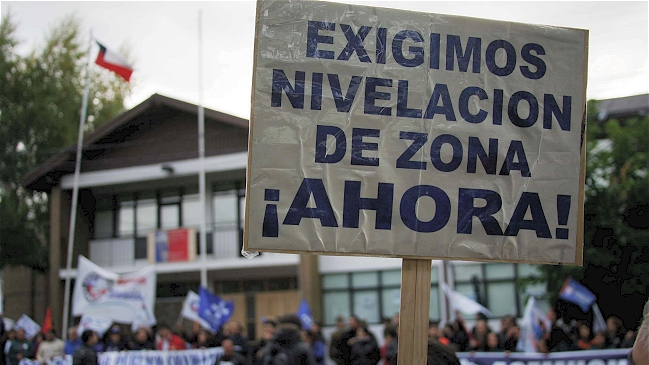 Trabajadores públicos en paro en Aysén pidieron 