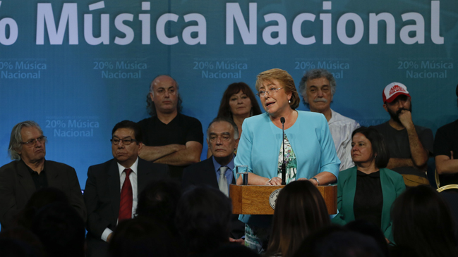 Presidenta Bachelet promulgó Ley de Música Chilena