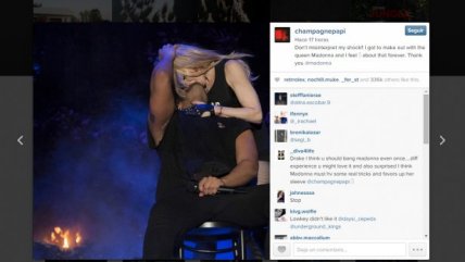   Drake respondió a polémica por beso con Madonna 
