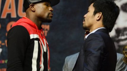 La conferencia de prensa de Floyd Mayweather y Manny Pacquiao