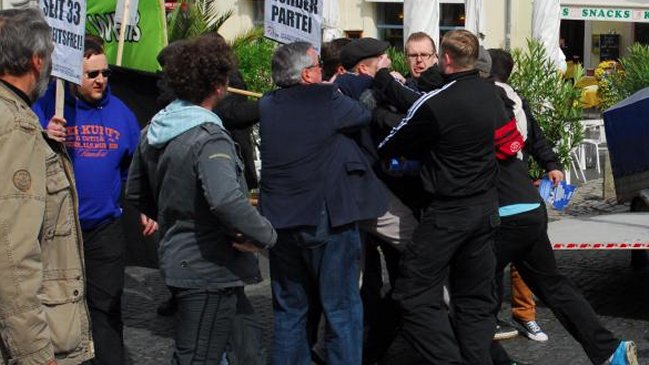 Grupo de neonazis atacó una manifestación sindical en Alemania
