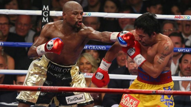 Floyd Mayweather se impuso ante Manny Pacquiao por decisión unánime en Las Vegas