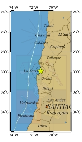 Temblor de mediana intensidad afectó a las regiones de Atacama y Coquimbo