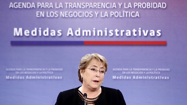 Michelle Bachelet destacó avances de la agenda de transparencia y probidad