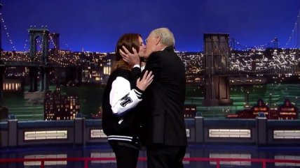 El último beso de Julia Roberts con David Letterman