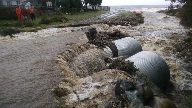 Evacuados en Chaitén por sistema frontal regresaron a sus hogares