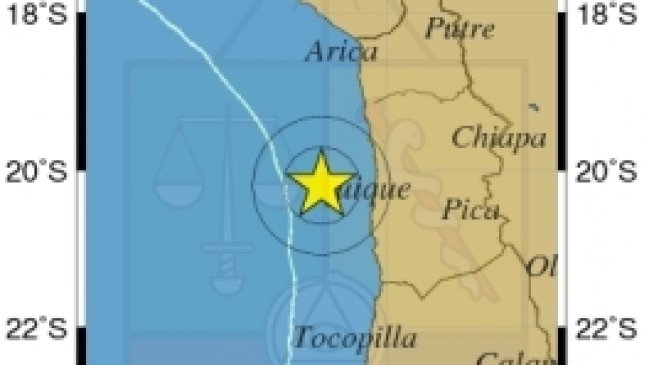 Sismo de magnitud 5,3 Richter remeció a las regiones de Tarapacá y Antofagasta