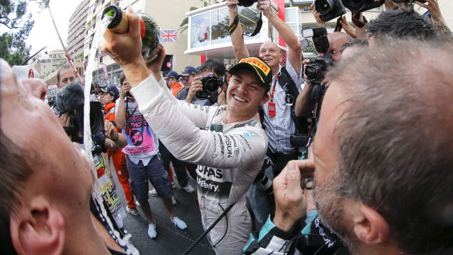 Nico Rosberg logró su tercera victoria consecutiva en el GP de Mónaco