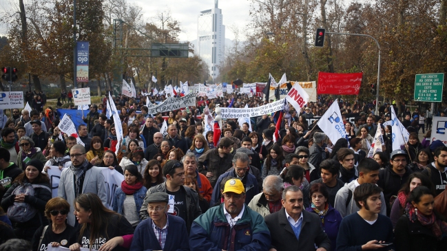 La movilización de los profesores contra el proyecto de carrera docente