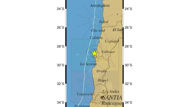 Sismo de menor intensidad se percibió en Atacama y Coquimbo